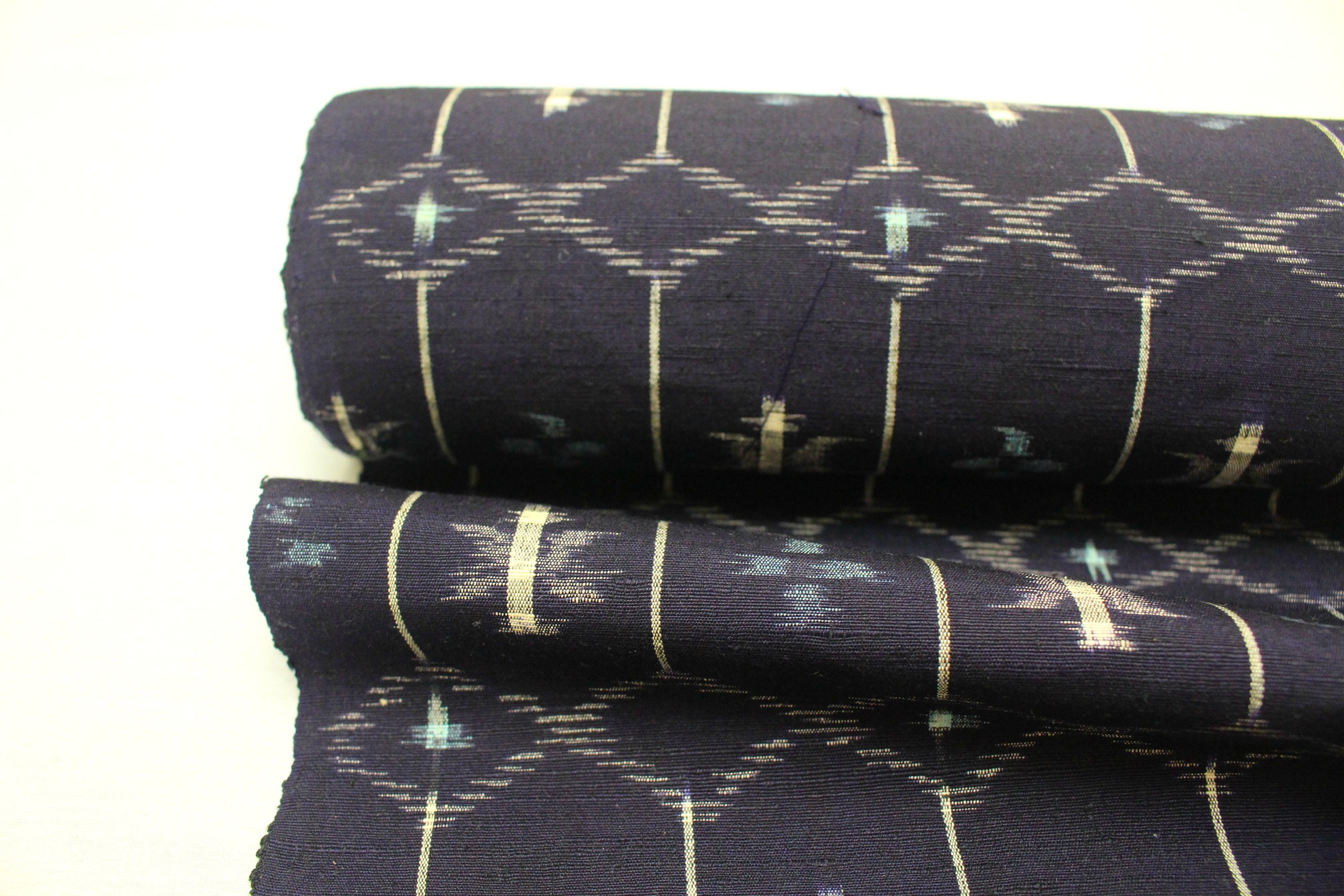 Japanese Ikat. Vintage Cotton. Indigo Dyed Cotton. Ikat Cotton ...