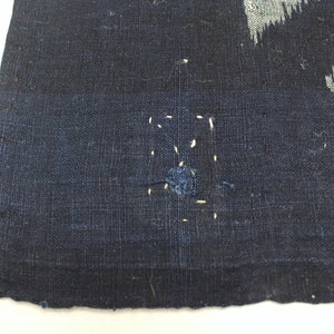E-Gasuri. Japanese Ikat. Vintage Cotton. Picture Ikat. Woven Textile. Indigo Cotton. Boro Cotton. Quilting Fabric. Indigo Cotton Fabric image 7