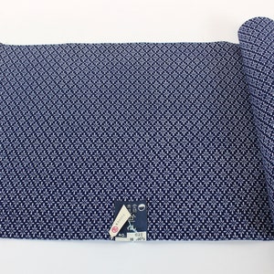 Vintage Japanese. Yukata Bolt. Blue and White. Geometric Cotton. Japanese Cotton. Geometric Fabric. Japanese Indigo. Indigo Cotton. 2087 image 6