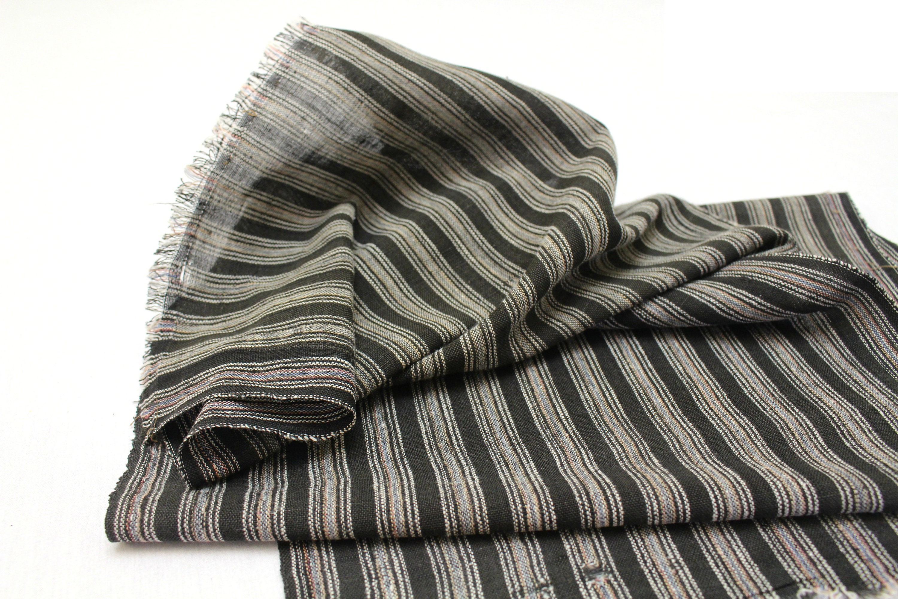 Japanese Vintage Kasuri Ikat. Woven Striped Cotton. Traditional Folk ...