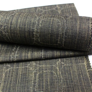 Kuno Tsumugi Cotton. Japanese Ikat Fabric. Traditional Kimono Bolt. Ref: 1953 image 7