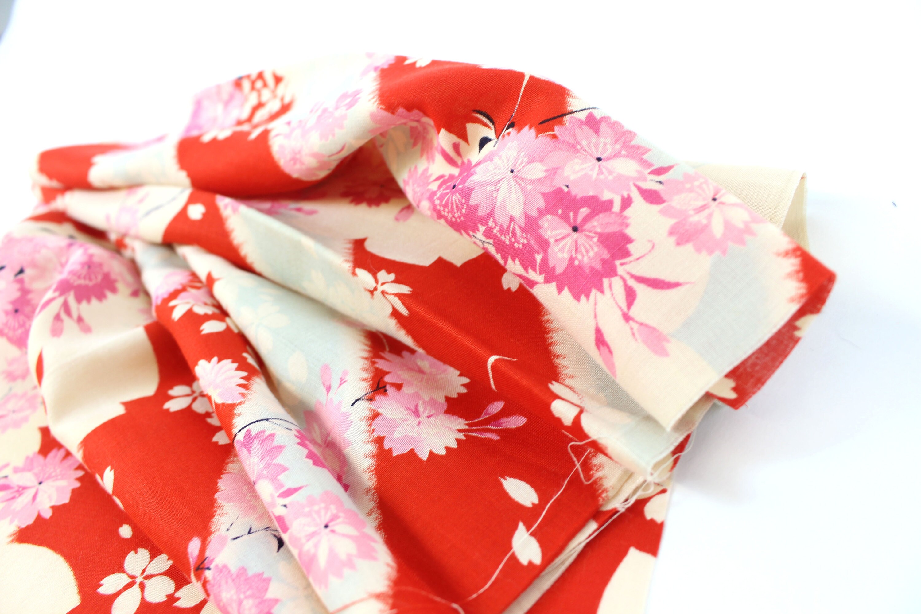Japanese Fabric. Japanese Cotton. Japanese Muslin. Vintage Fabric