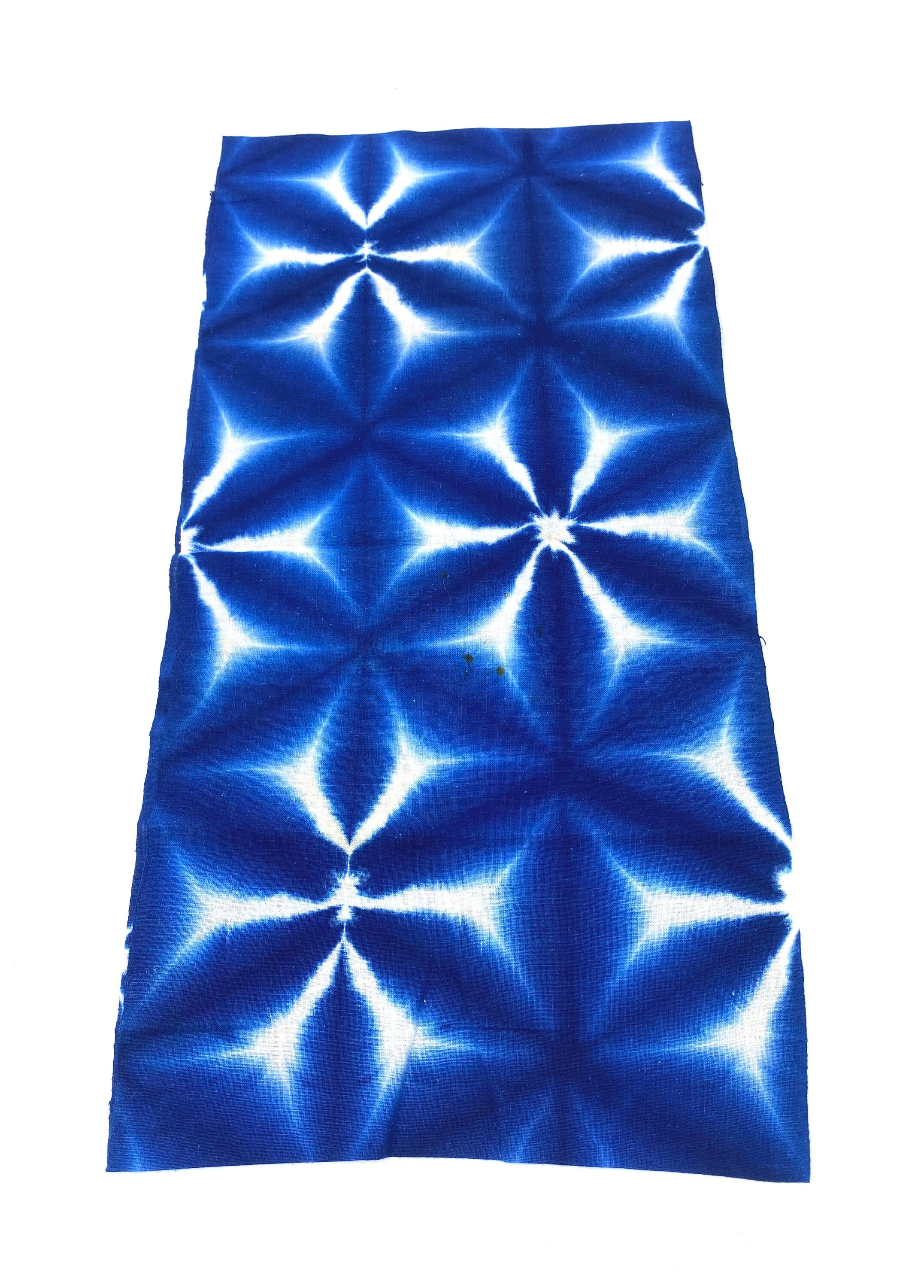 Japanese Shibori. Indigo Shibori. Japanese Cotton. Japanese Indigo. Antique Folk Textile