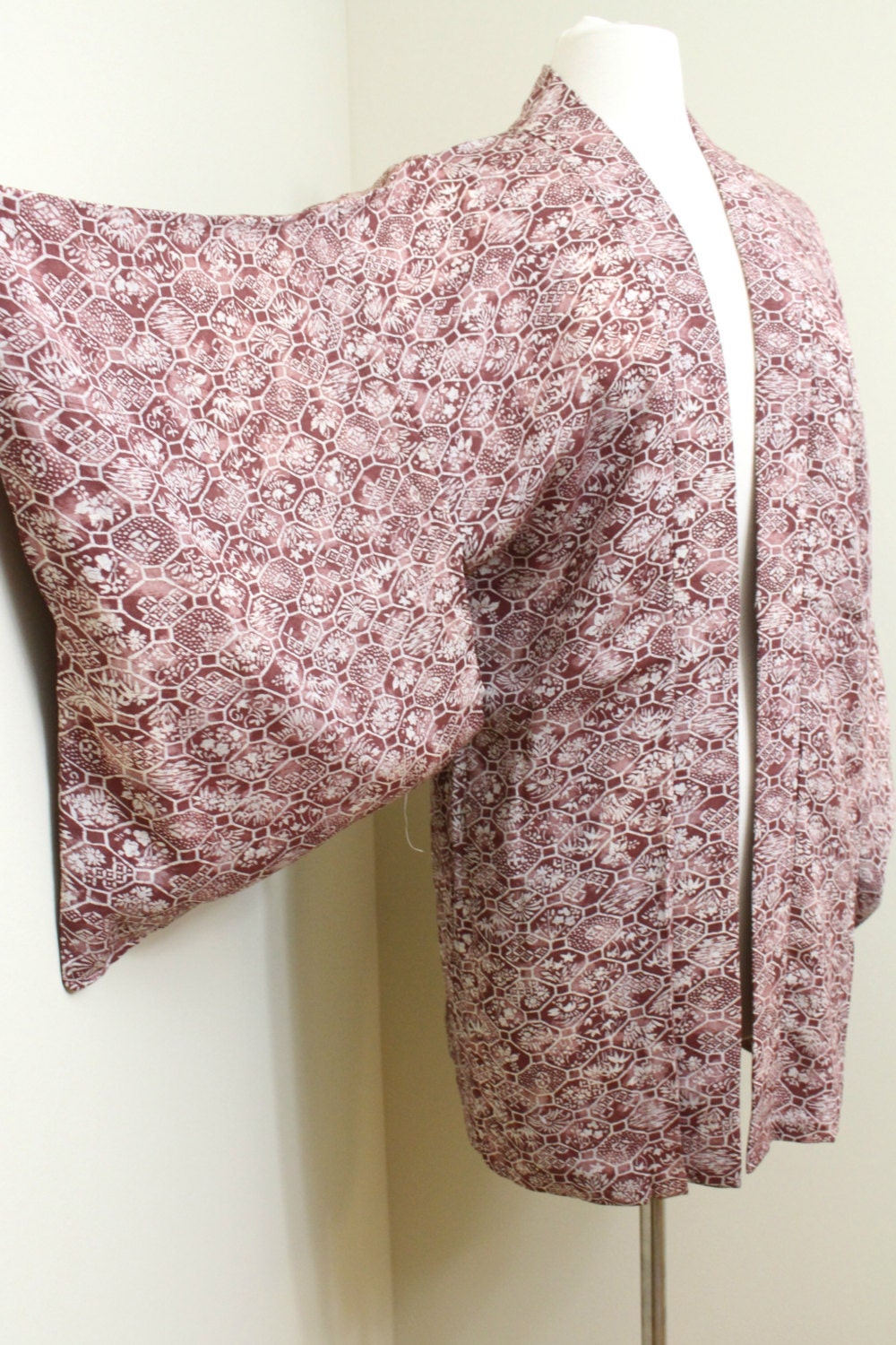 Japanese Haori. Silk Jacket. Japanese Coat. Silk Haori. Womens Haori