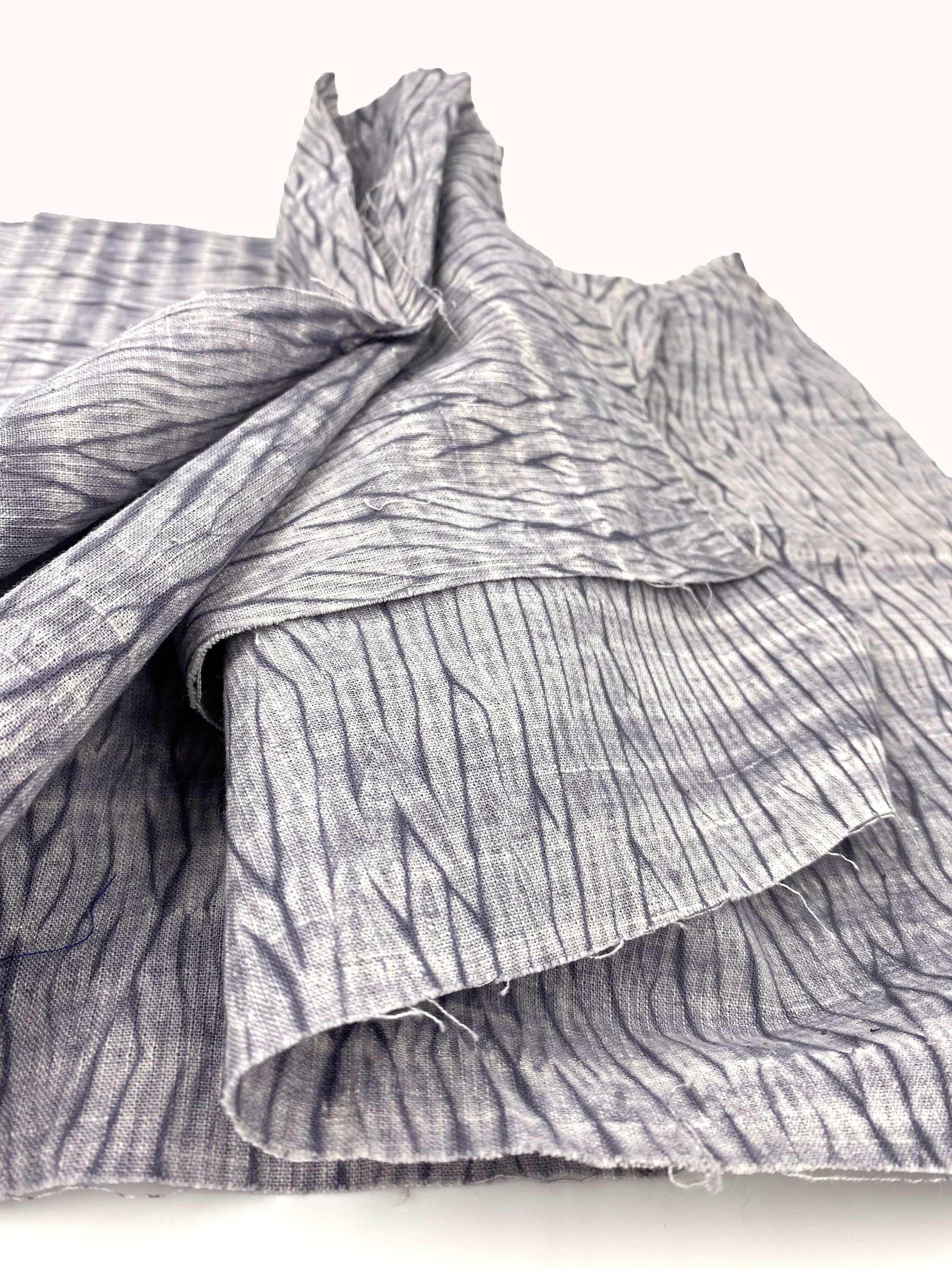 Vintage Shibori. Japanese Cotton. Tie Dye Fabric. Botanical Dye. Quilting Scraps. Hand Dyed