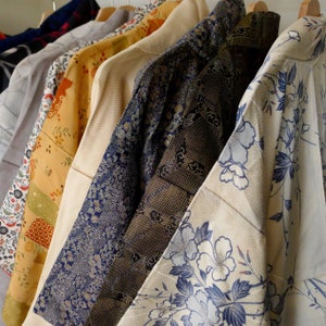 Vintage Japanese Kimono Mystery Box: 5 Silk Haori and michiyuki Bundle (kimono jackets)