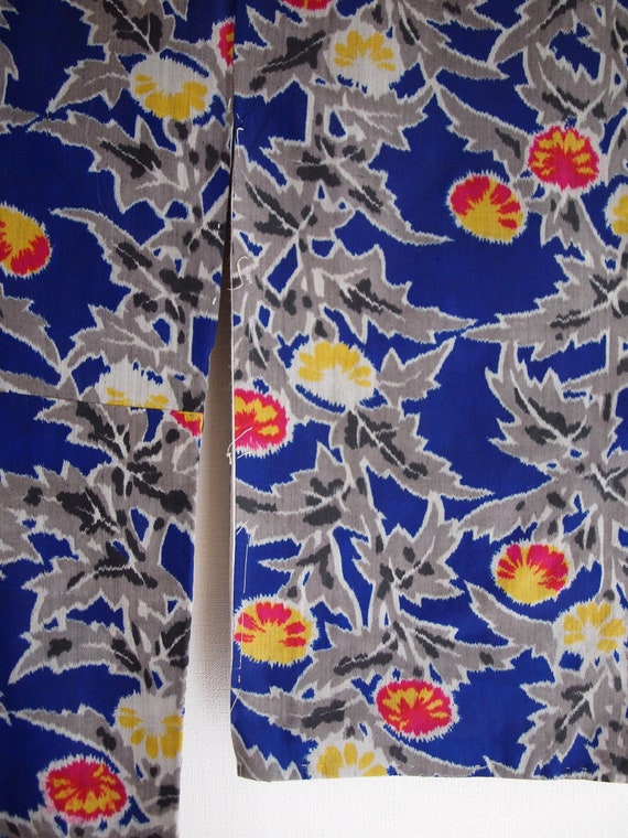 Blue Meisen kimono - Meisen long kimono, silk kimo