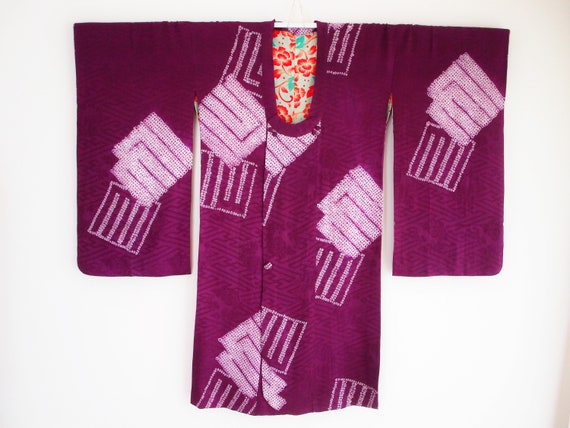 Shibori Kimono jacket - MINT, Michiyuki Kimono coa