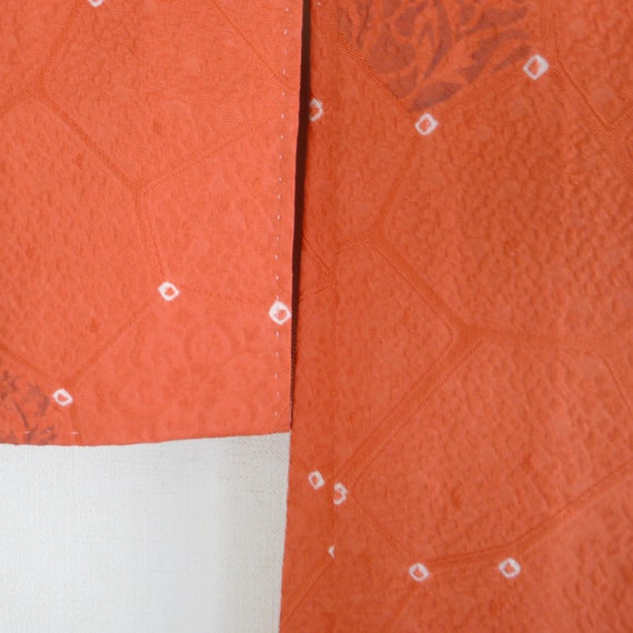 Patrón kanji japonés haori negro y rojo \