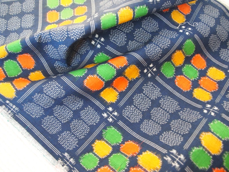 Multicolour Printed Raw Silk Fabric By Yard