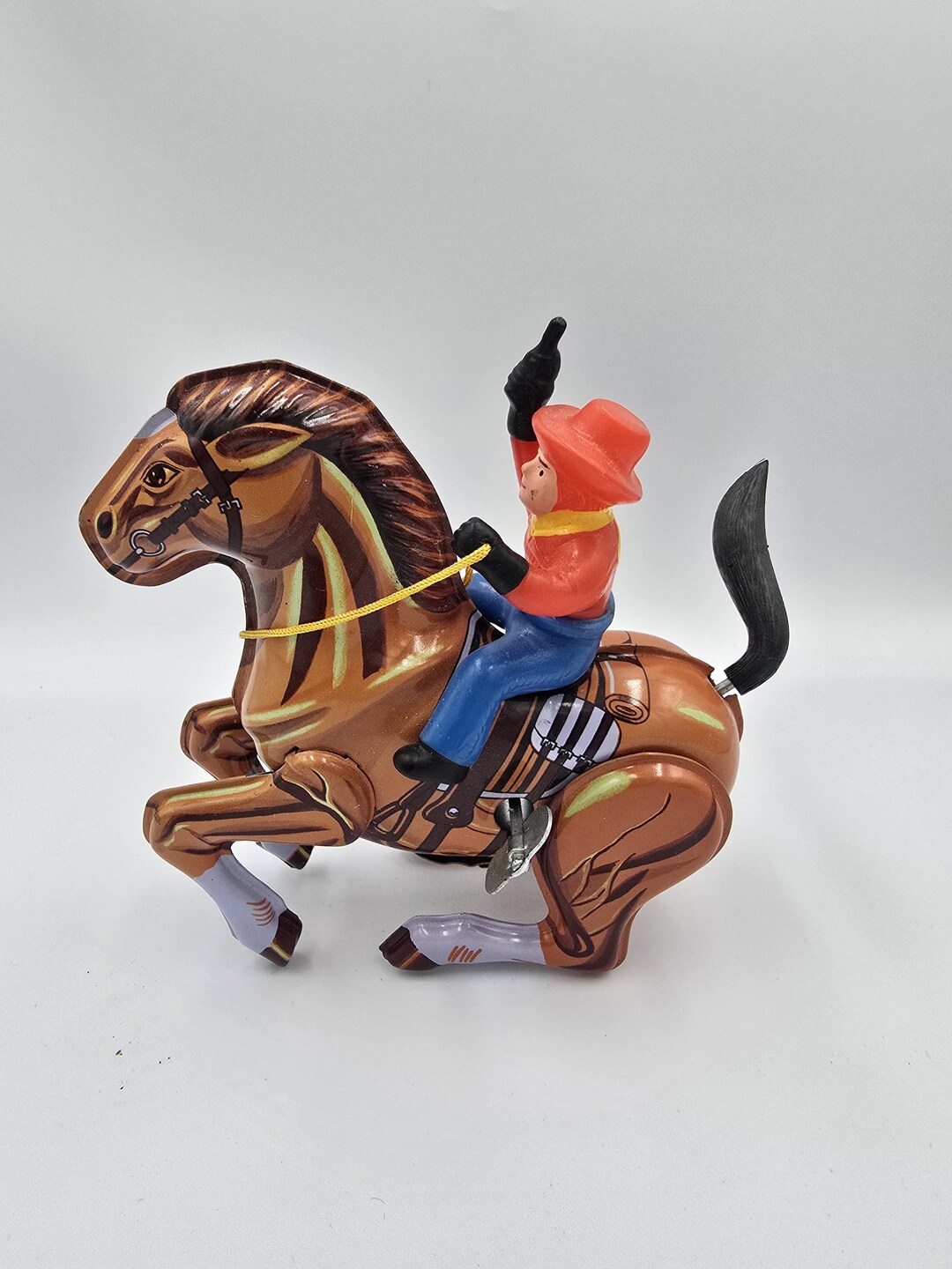 Courtland Rocking R Ranch Wind Up Vintage Tim Wind up Toy of a Cowboy Riding a Horse. - Etsy