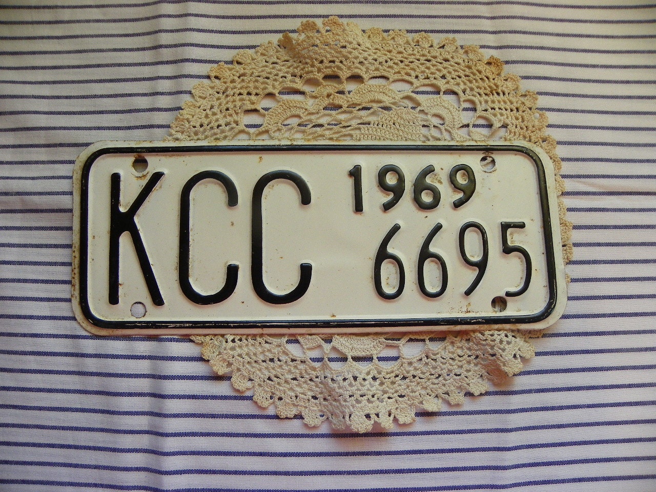 Vintage Kansas Motorcycle Bike License Plate KCC 1969 No. Etsy