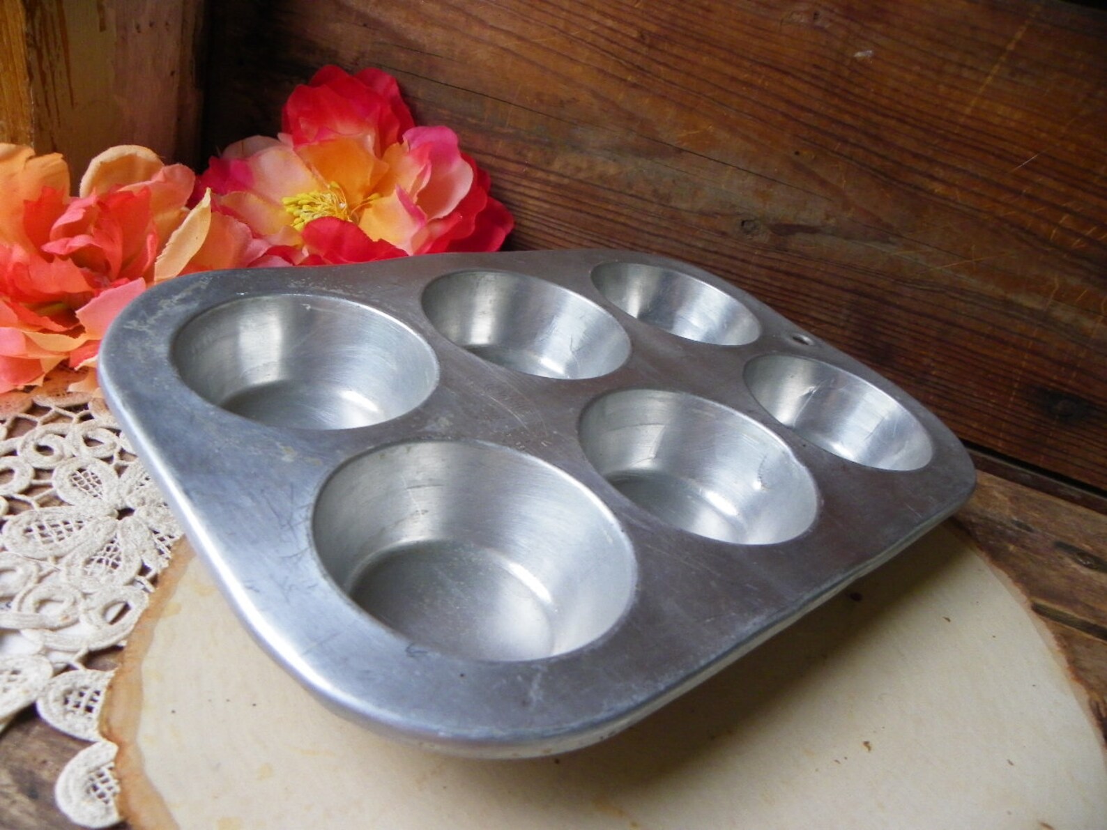 Vintage Aluminum Comet Mini Cupcake Baking Pan Bakeware Etsy