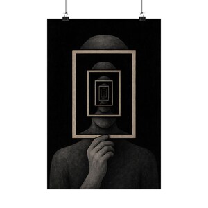 Minimalist Art Poster, Modern Home Decor, Black and White Wall Art, Unique Gift, Abstract Design