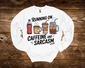 Sarkastischer Rundhalsausschnitt | Koffein-Liebhaber-Sweatshirt