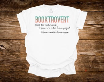Booktrovert T-Shirt, 100% Cotton Comfort Colors