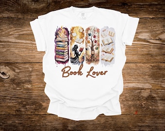 Book Lover T-Shirt,  100% Cotton Comfort Colors, Reading Apparel