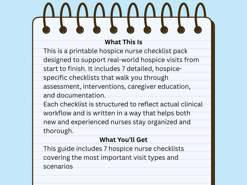 Hospice Nurse Documentation Bundle: Admission, PRN, Recertification ...