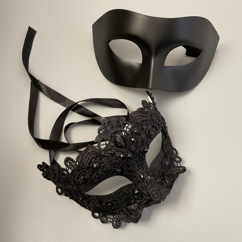 1/2 Masquerade Mask Etsy Canada