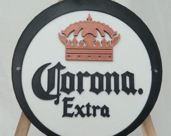 3D Printed Corona Extra Beer Cerveza RGB lighted Sign With Remote Control