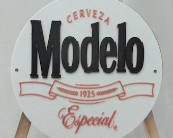 3D Printed Modelo Especial Beer cerveza RGB LED Sign With Remote Control