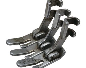 Singer 170071-001 Slant Shank Presser Feet 3-PK Vintage 301 404 500 600 Straight