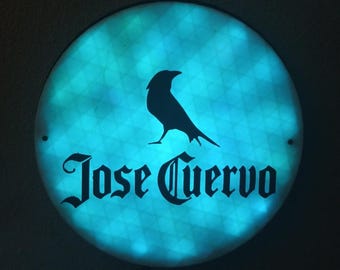 3D Printed Jose Cuervo Tequila RGB LED 8-inch Sign With Remote