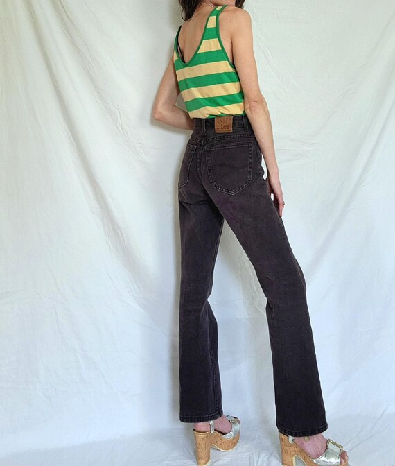 Vintage LEE Jeans: Brown Cotton Denim Pants, Union Made USA, 29x30