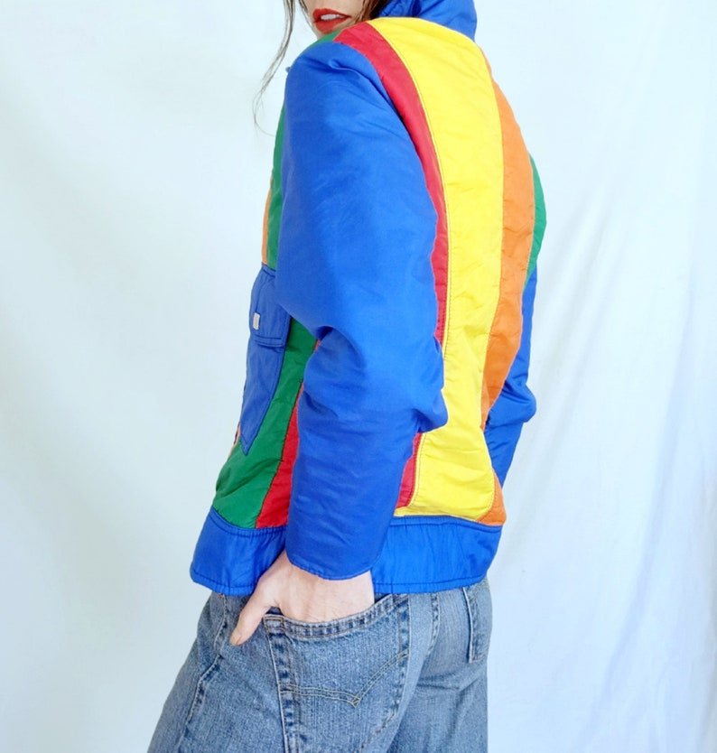 Vintage 60s 70s Ski Jacket 1970s Vintage Jacket Color Block Etsy