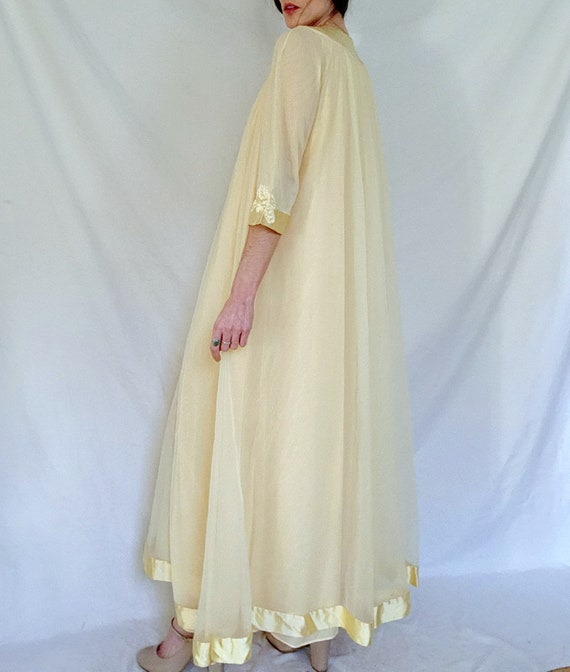 1960s Nightgown and Robe Set, Gossard Artemis, Ye… - image 7