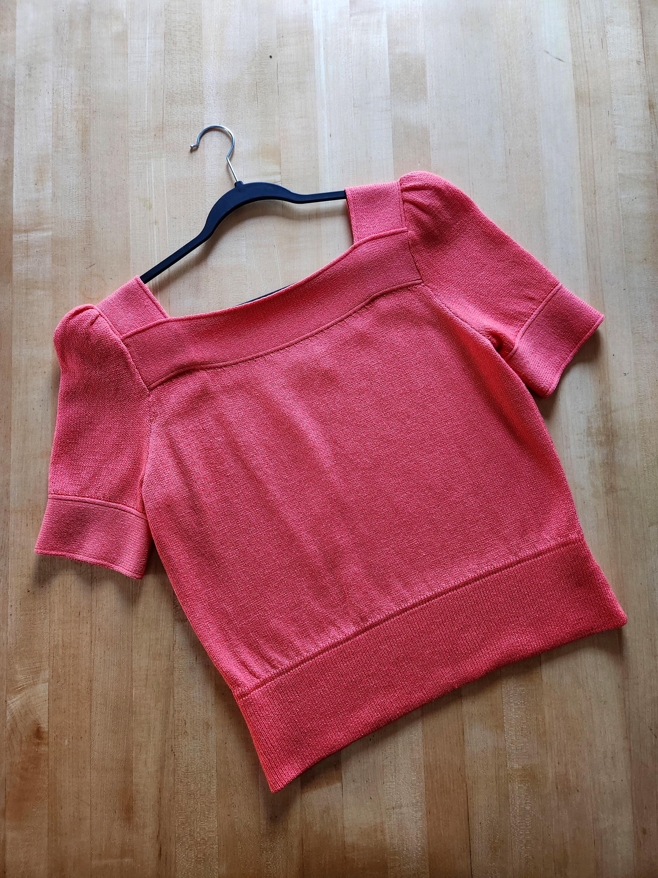 ST.JOHN pink rope knitted waist belt - L/XL St John Knit Pink - Etsy main image 2