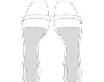 Shoe Pattern - Insock Sizes EU 35 - 44 | US 5 - US 14