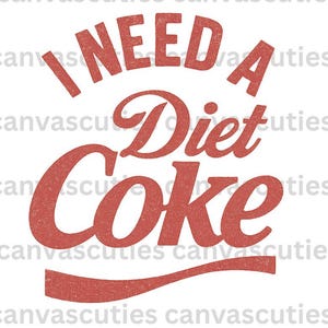 Retro Diet Coke Design: Burnout Soda PNG SVG (Digital Download)