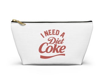 I Love Diet Coke Accessory Pouch | Cosmetic T-Bottom Pouch