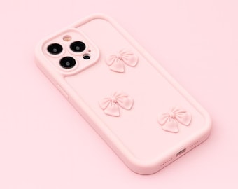 iPhone Handyhülle mit rosa Schleife