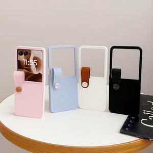 Leather Ring Wristband Phone Case for Motorola Razr