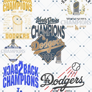 Baseball PNG Bundle, Los Angeles Team, LA Champs 2025 Digitaler Download
