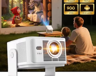 Proyector XGODY 8K/4K: 900 ANSI, Android 14, WiFi 6