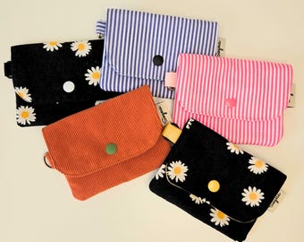 Handmade Fabric Snap Wallet / Card Wallet / Coin Purse / Small Pouch (3.5" x 4.75")