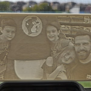 Lampe photo en lithographie personnalisée : veilleuse personnalisée imprimée en 3D
