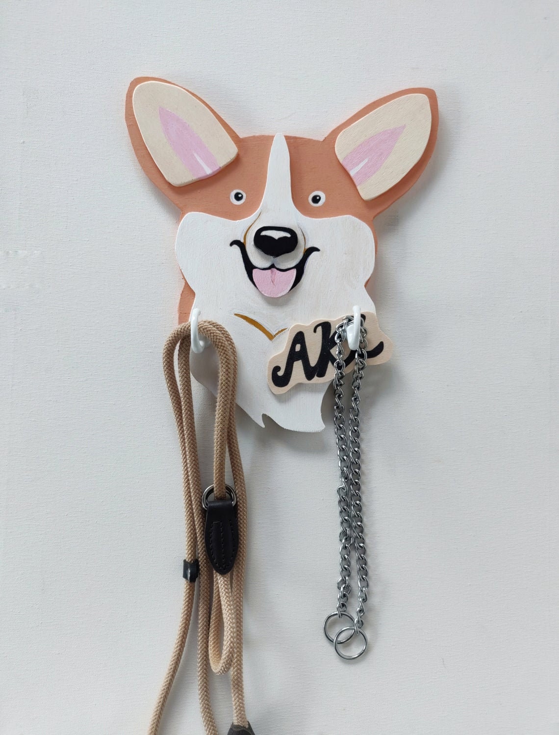 leash hook for wall collar holder dog collars hook Etsy