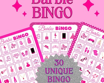 30 Card Barbie BINGO Digital Download