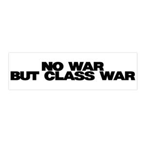 Adesivo per paraurti &quot;No War But Class War&quot; - Adesivo per auto nero