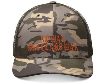Class War - Camouflage Trucker Hat (Embroidery)