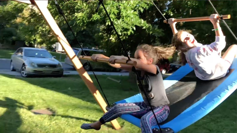 RIDE The WAVE! Swing Set Plans DIY Playset (Pdf Download) The Most Fun You'll Ever Have! image 8