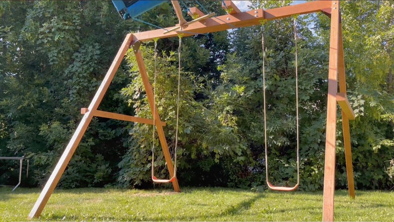 RIDE The WAVE! Swing Set Plans DIY Playset (Pdf Download) The Most Fun You'll Ever Have! image 2