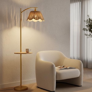 Rattan standing lamp - Etsy 日本