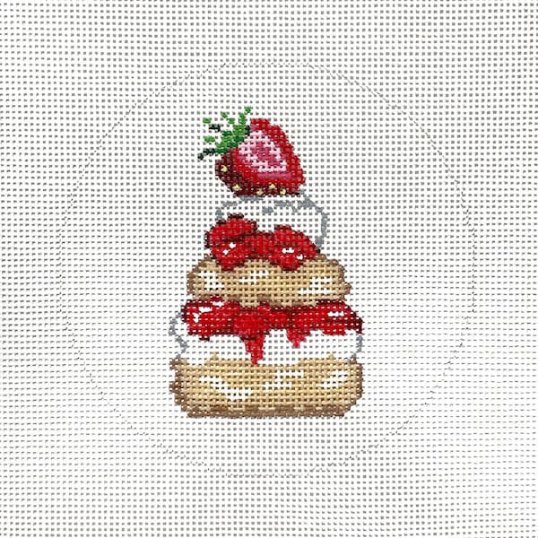 Hand Painted Strawberry Shortcake Canvas by MyPinkSugarLife