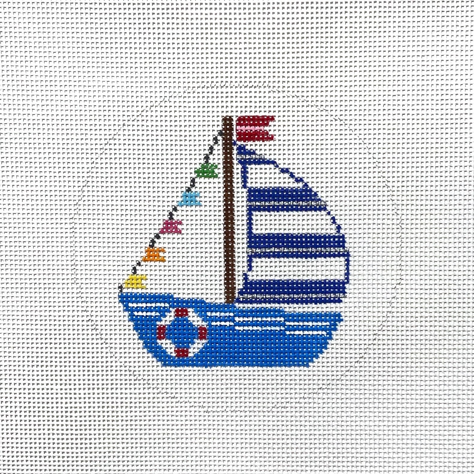 Needlepoint Sail Boat - Etsy needlepoint-sail-boat-etsy