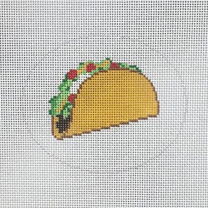 Hand Painted Taco Needlepoint Canvas by MyPinkSugarLife